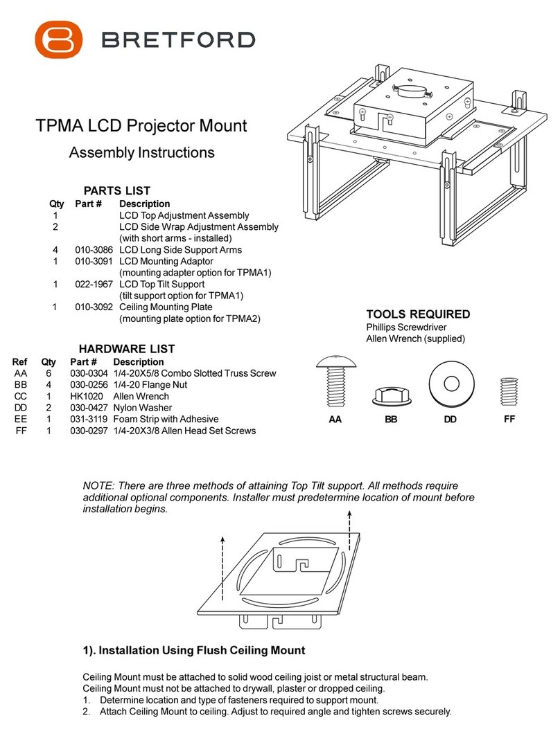 Bretford TPMA Assembly instructions