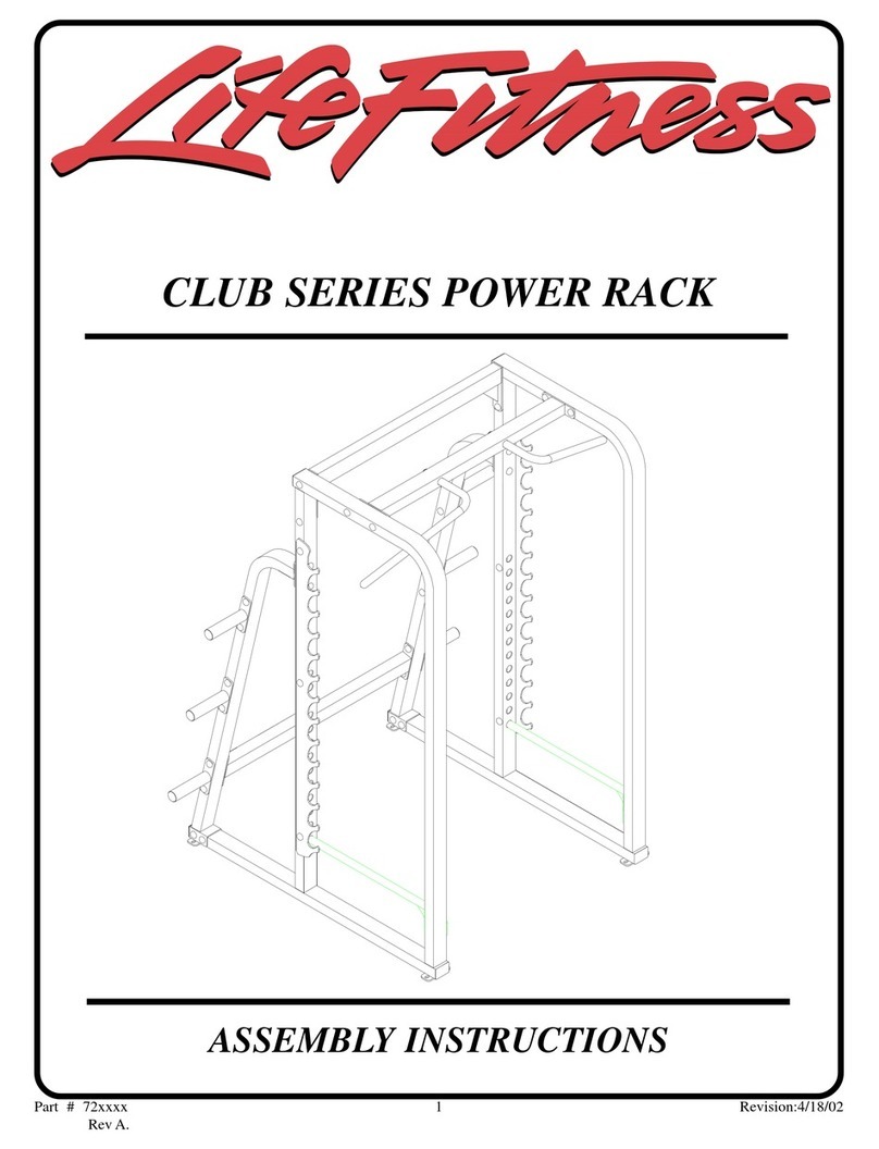 Life Fitness Club Machine Assembly instructions