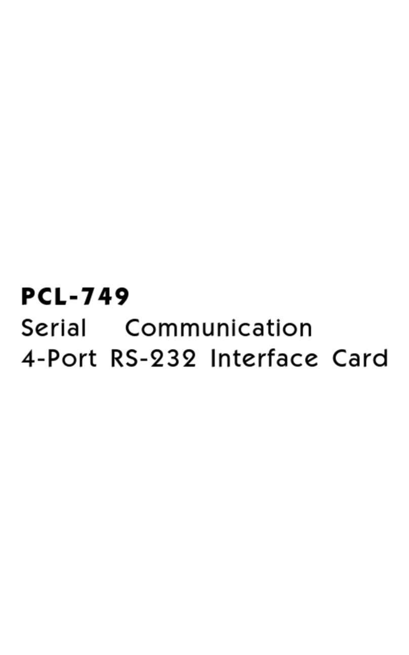 ProSoft PCL-749 User manual
