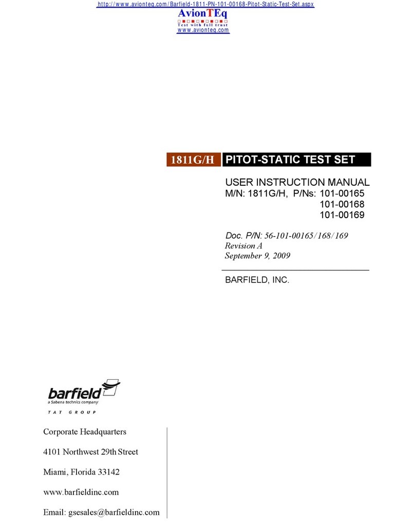 barfield 1811G Operator's manual barfield 1811G Operator's manual