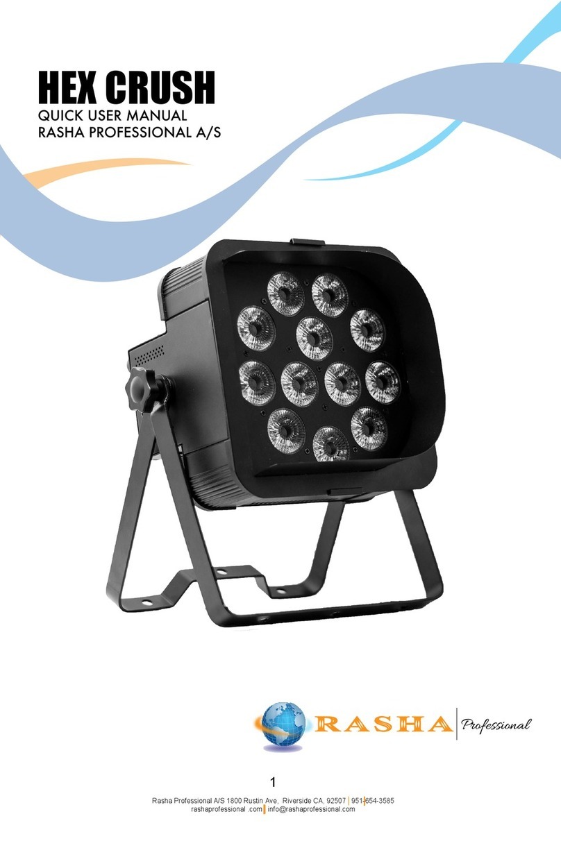 RASHA PROFESSIONAL HEX CRUSH Quick user manual