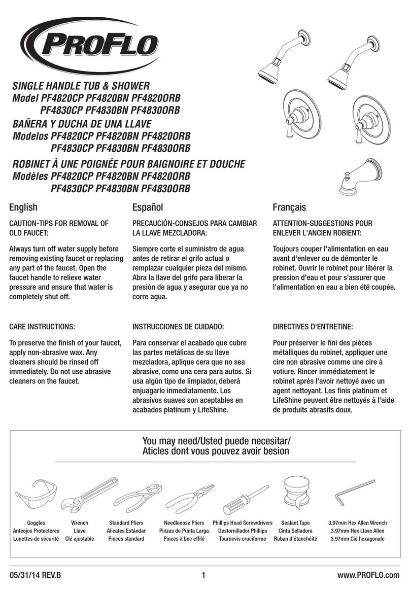 ProFlo PF4820CP User manual