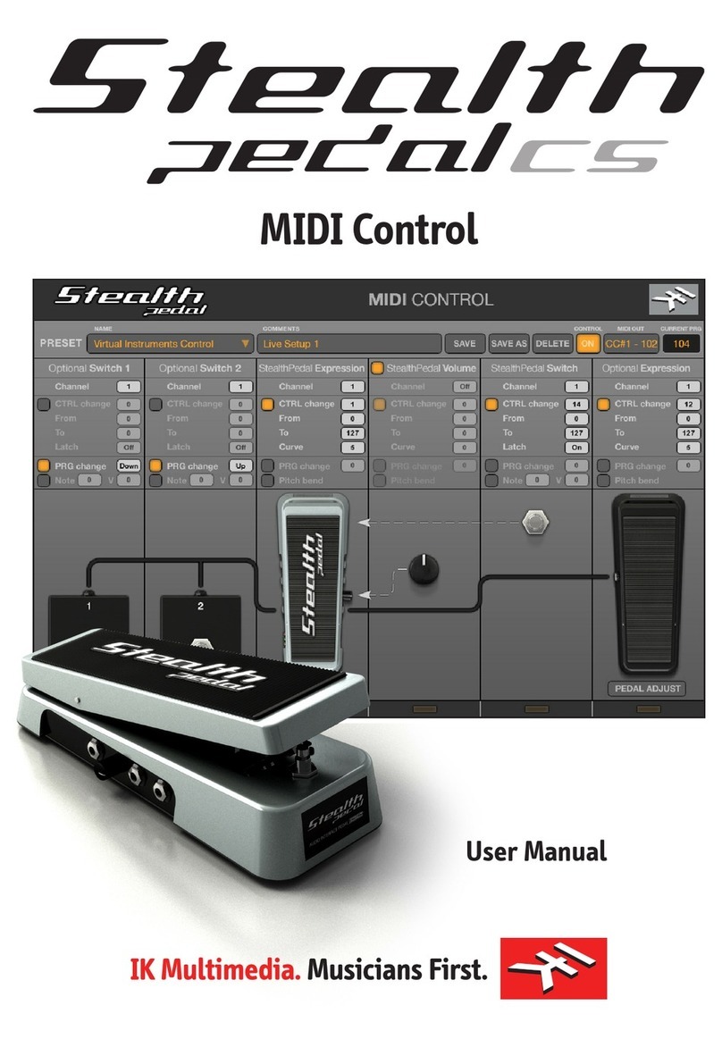 IK Multimedia StealthPedal CS User manual IK Multimedia StealthPedal CS User manual