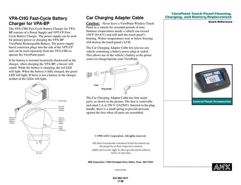 AMX ViewPoint VPT-CP User manual