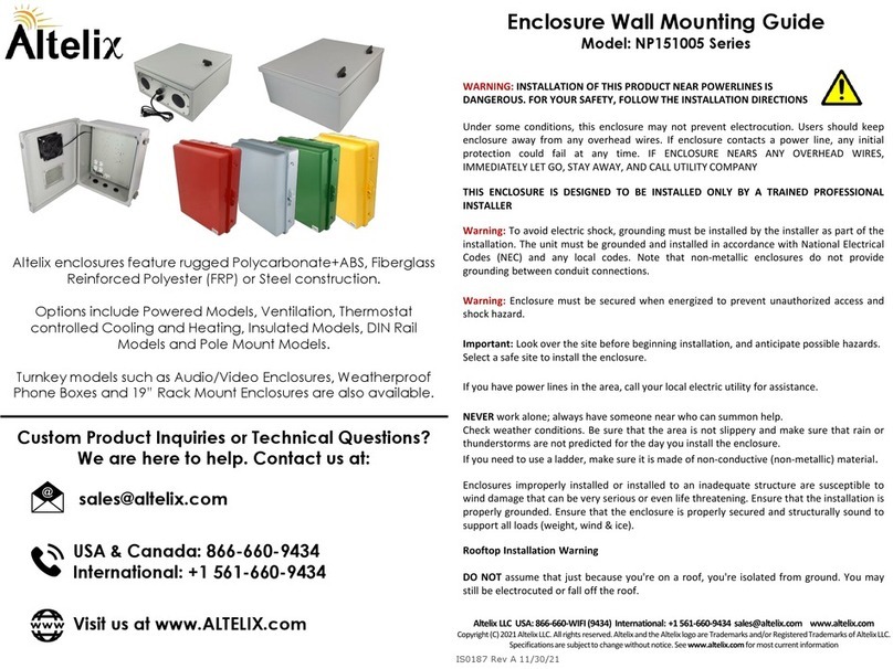 Altelix NP151005 Series Installation instructions manual
