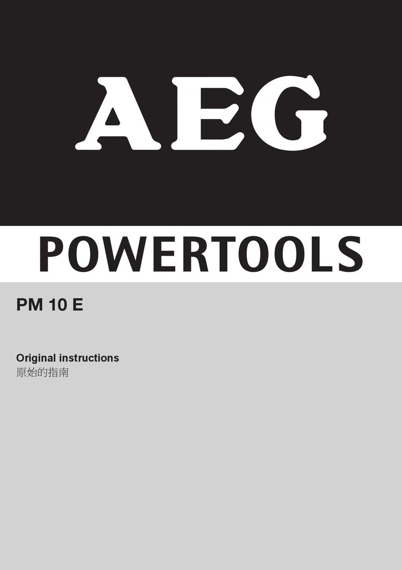 AEG PM 10 E User manual