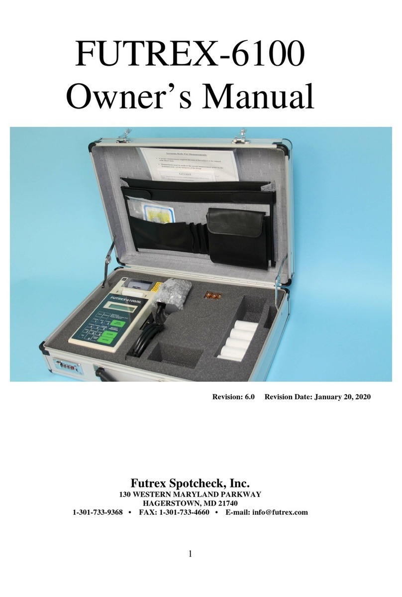 Futrex FUTREX-6100 owner's manual
