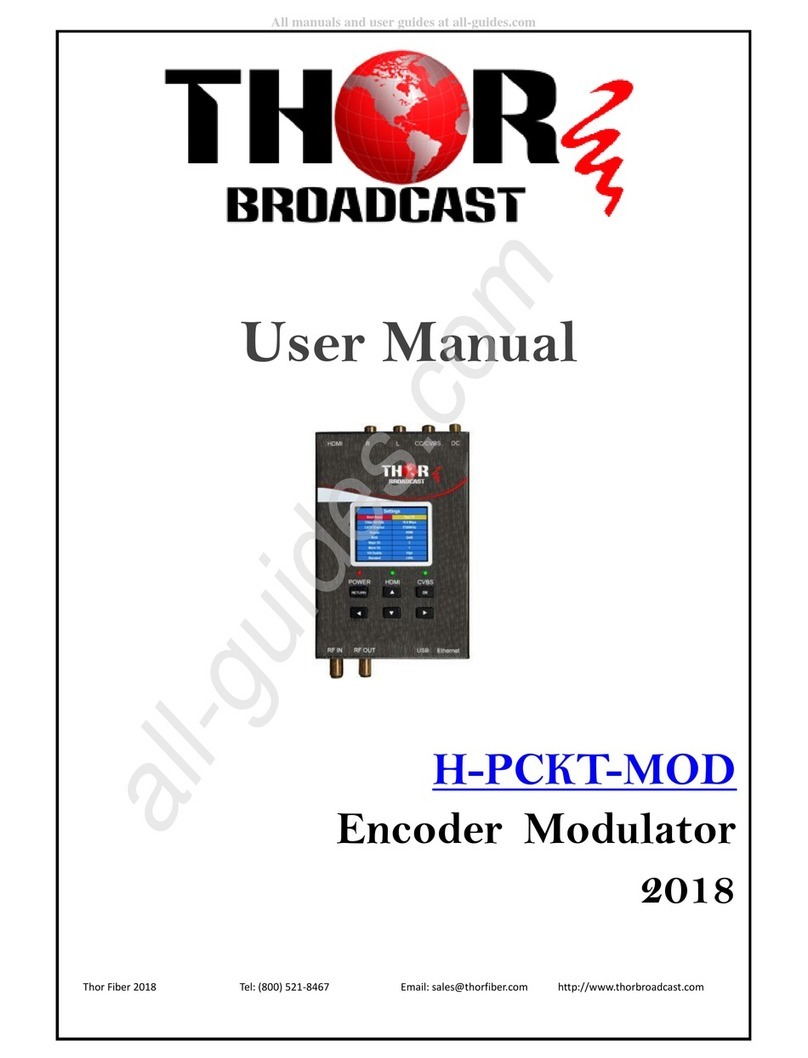 Thor Broadcast H-PCKT-MOD User manual