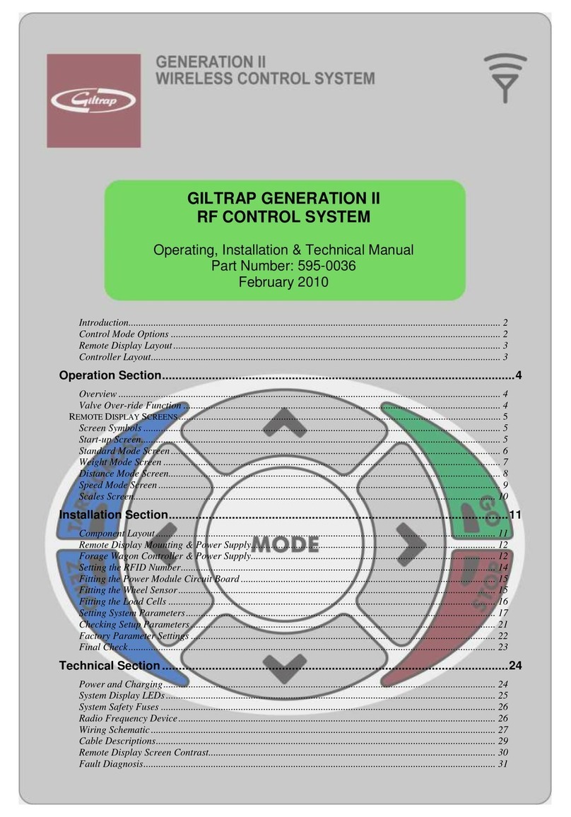 Giltrap Generation II RF Instructions, Operating, Installation