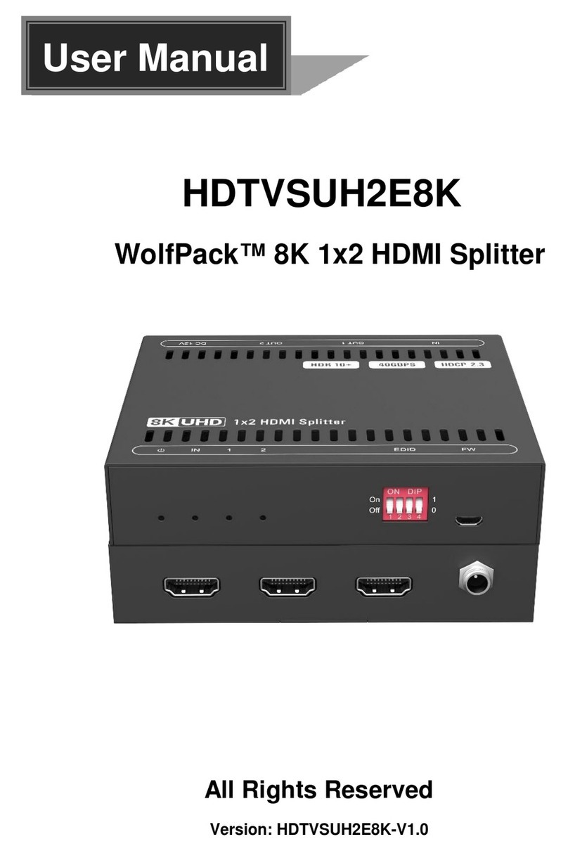 WolfPack HDTVSUH2E8K user manual