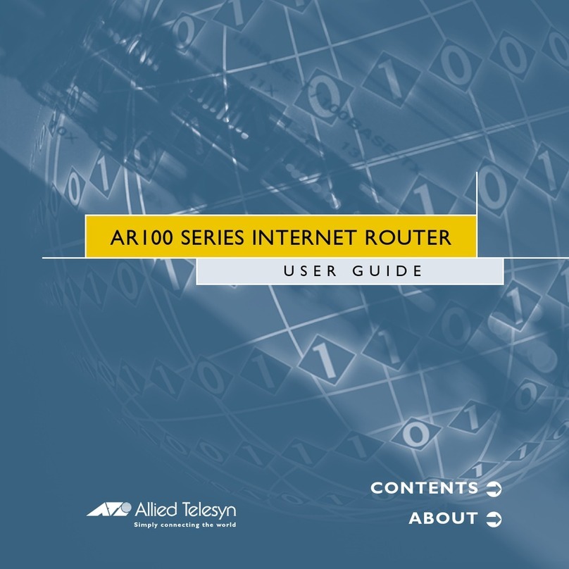 Allied Telesis AR100 series User manual