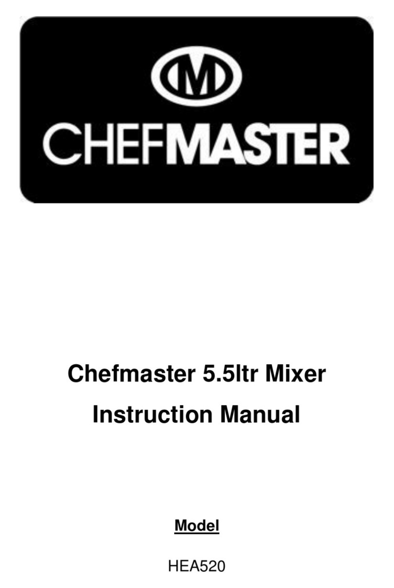 Chef-Master HEA520 instruction manual