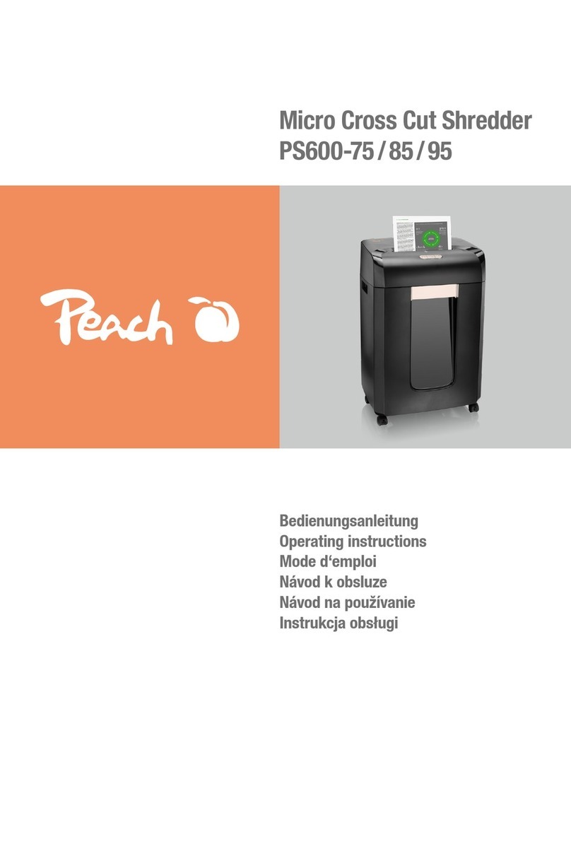 Peach Micro Cross Cut PS600-75 operating instructions