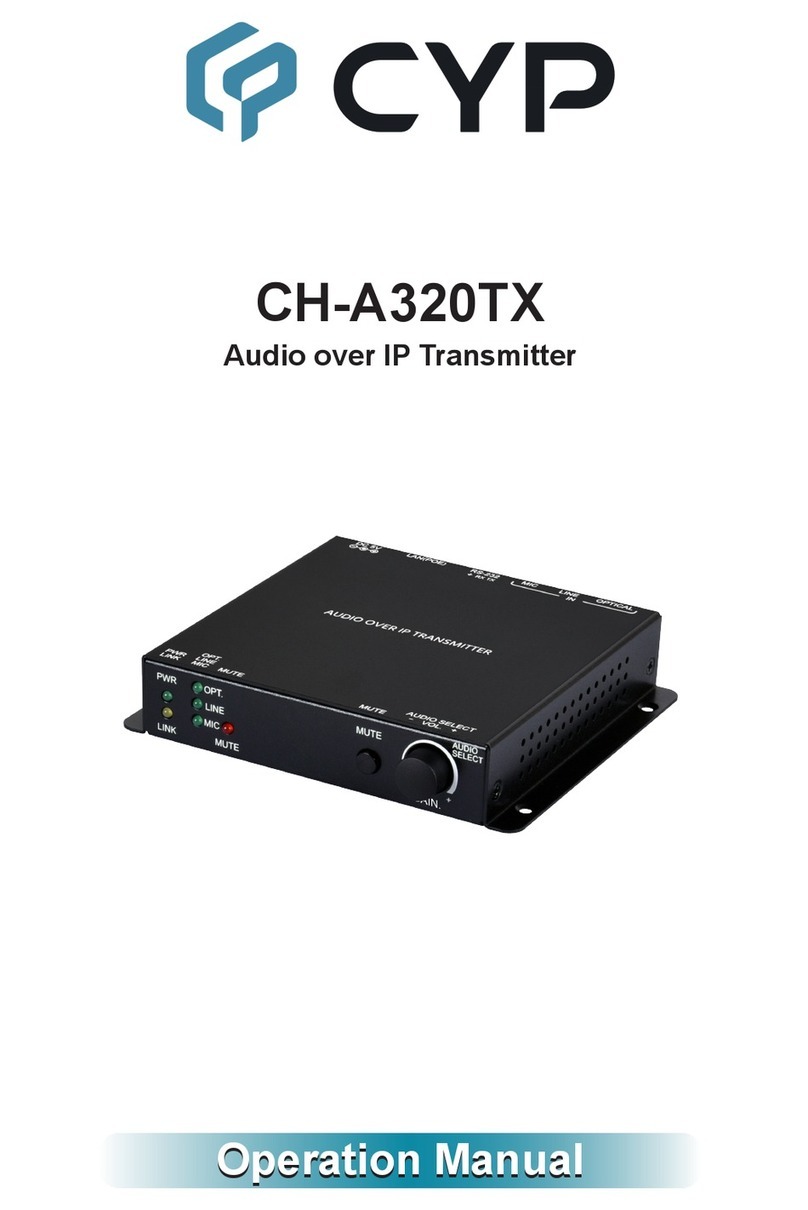 CYP CH-A320TX User manual CYP CH-A320TX User manual