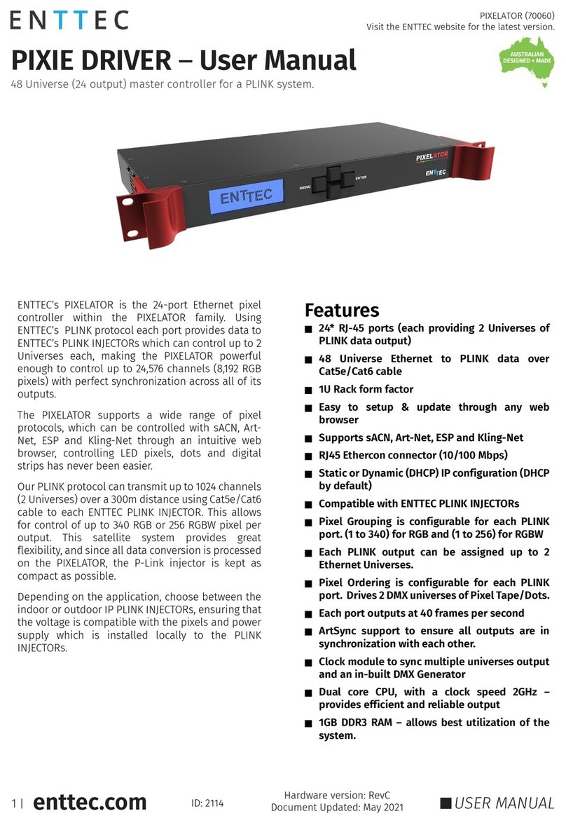 Enttec Pixelator User manual