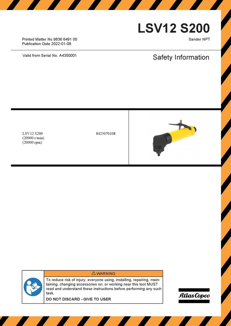 Atlas Copco LSV12 S200 Original instructions