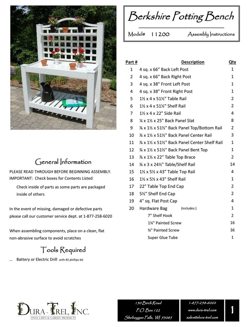 Dura Trel Berkshire 11200 User manual