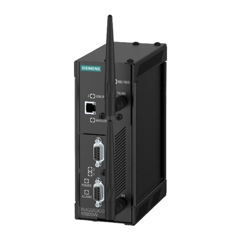 Siemens SIMATIC NET RUGGEDCOM RS920W User manual