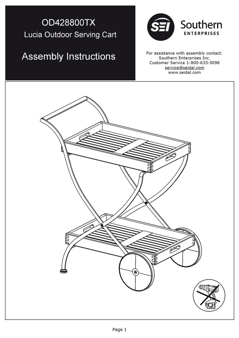 Southern Enterprises Lucia Assembly instructions Southern Enterprises Lucia Assembly instructions