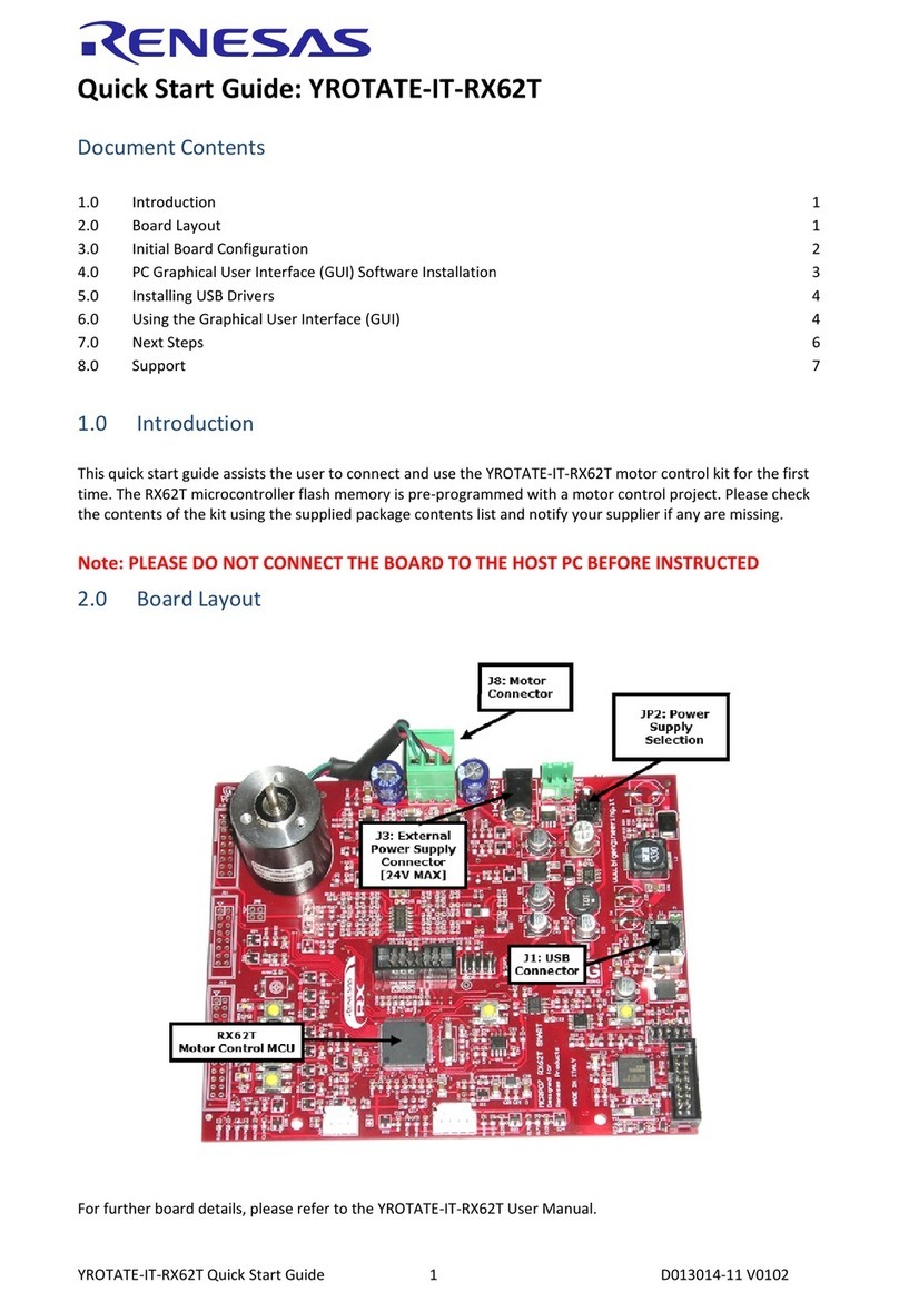 Renesas YROTATE-IT-RX62T quick start guide