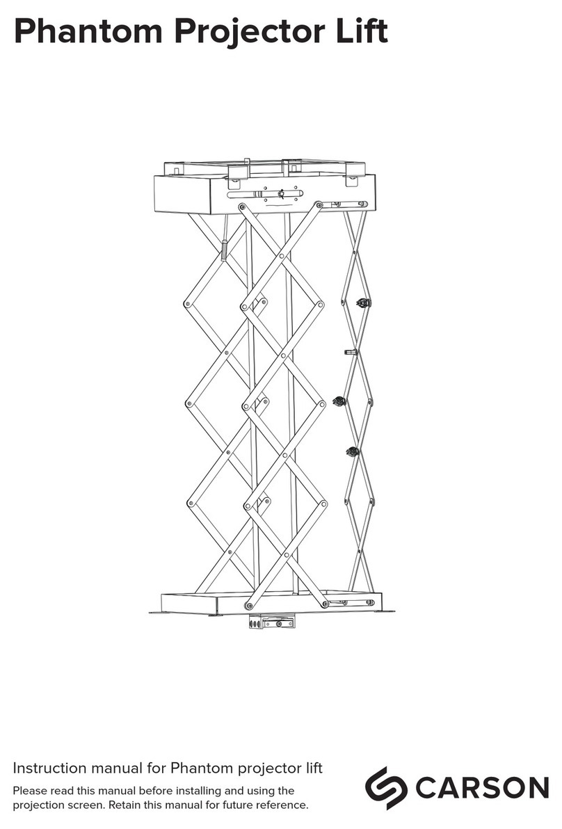 Carson Phantom Projector Lift User manual