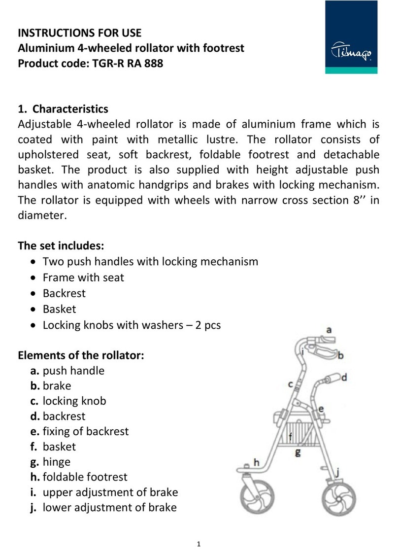 Timago TGR-R RA 888 Instructions for use