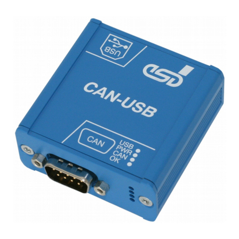 ESD CAN-USB/2 Hardware manual ESD CAN-USB/2 Hardware manual
