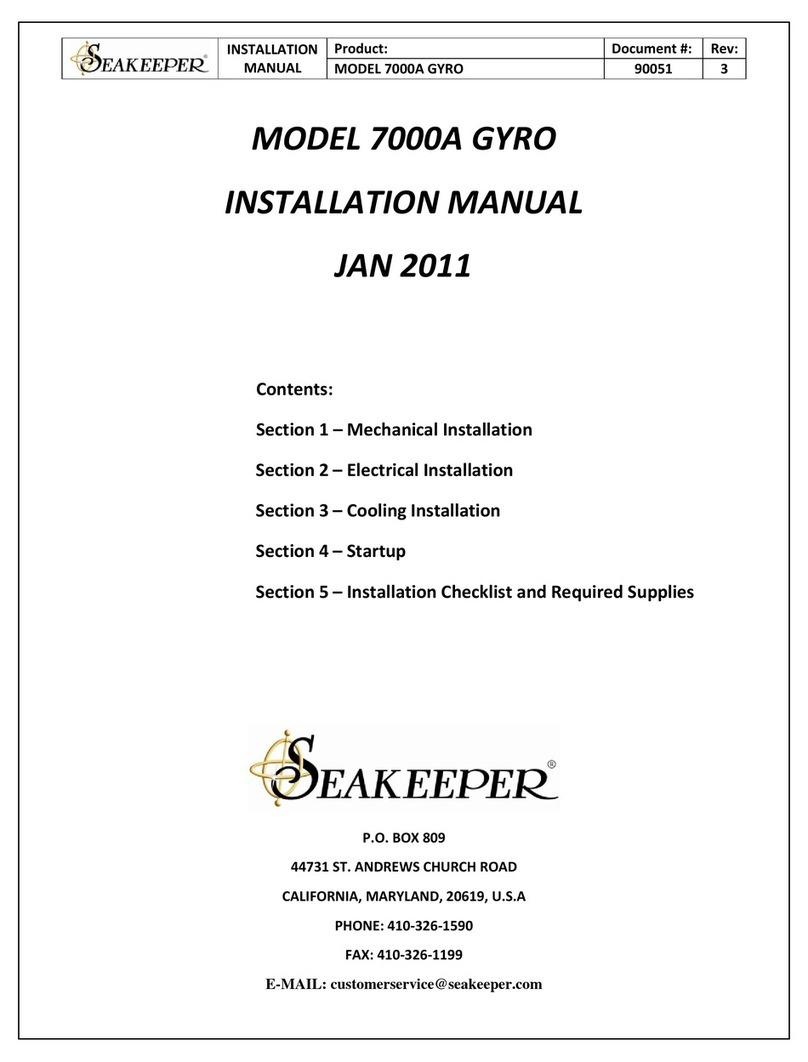 Seakeeper 7000A GYRO User manual