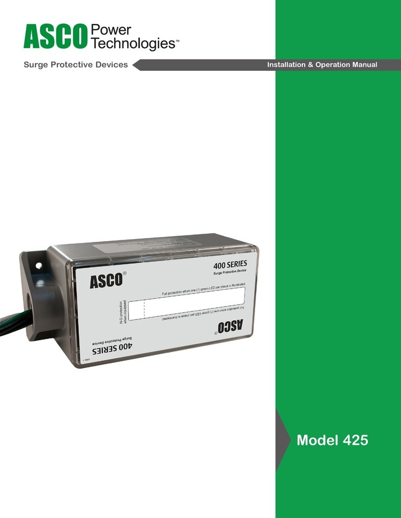 ASCO POWER TECHNOLOGIES 425 User manual