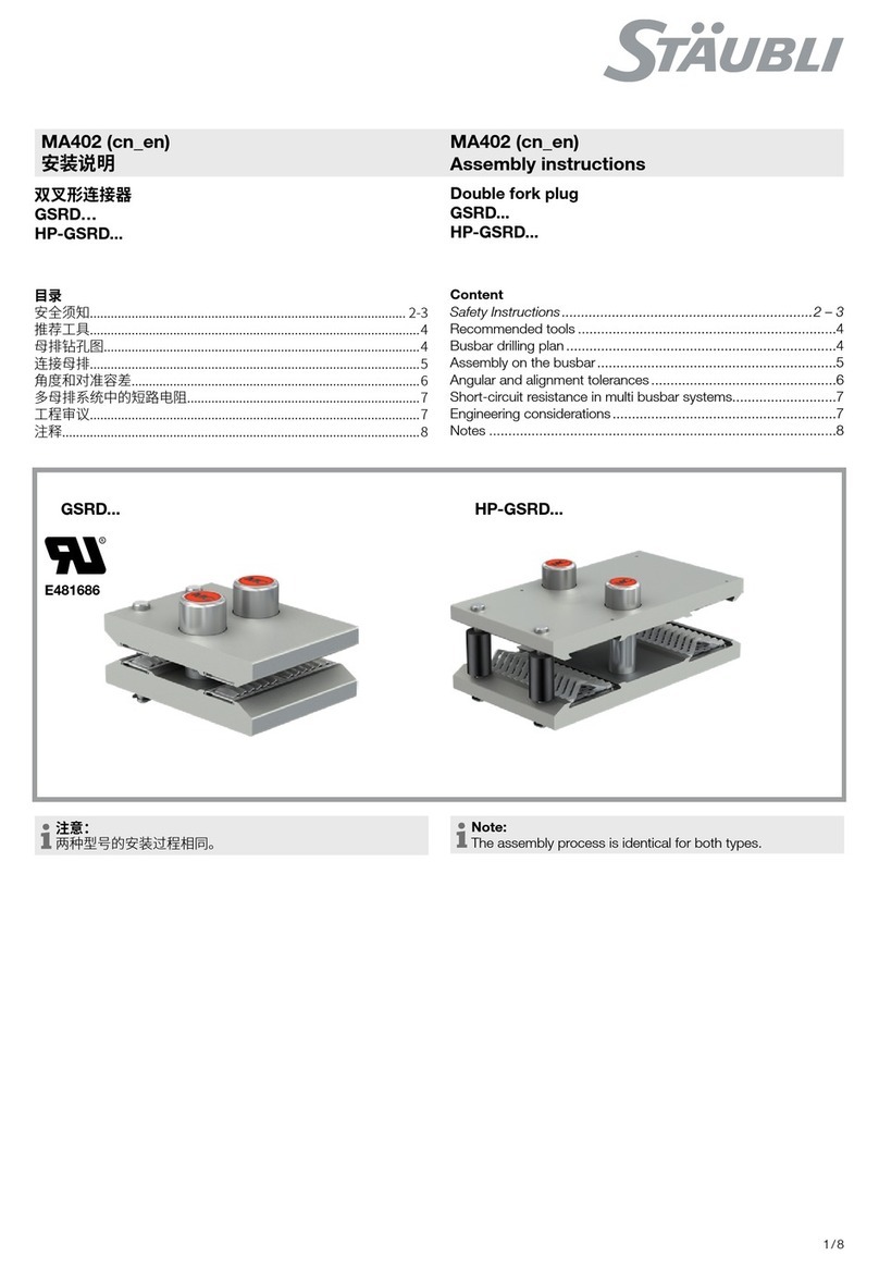 Staubli GSRD Series Assembly instructions