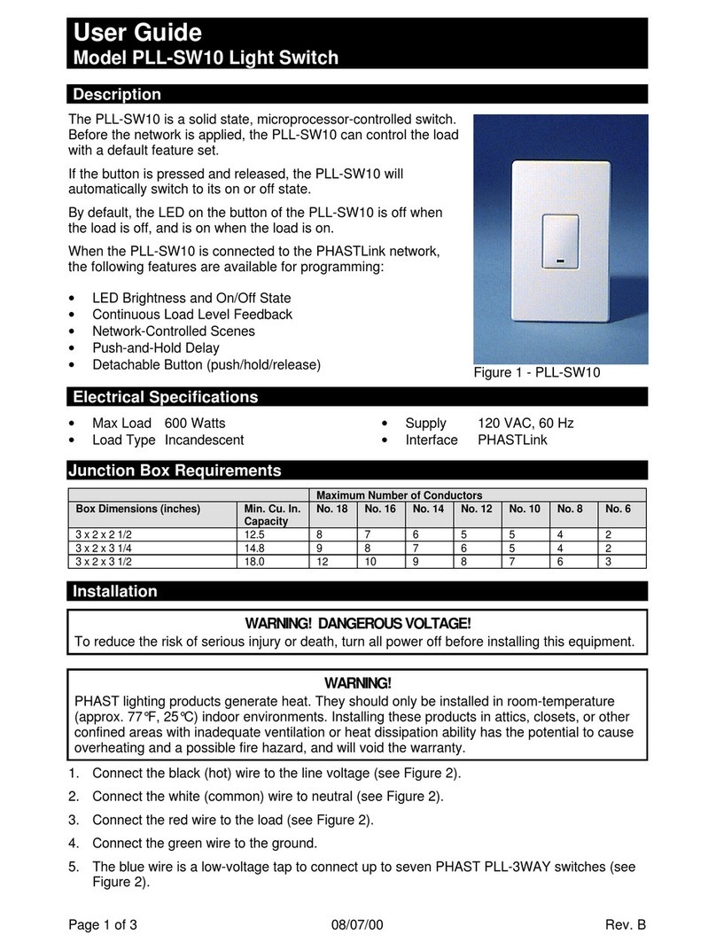 AMX PHAST PLL-SW10 user guide