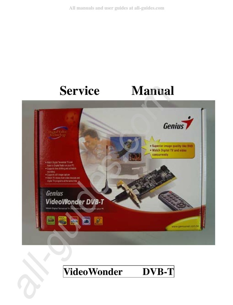 Genius VideoWonder DVB-T User manual Genius VideoWonder DVB-T User manual