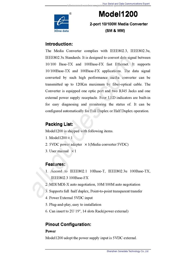 3One data 1200 manual