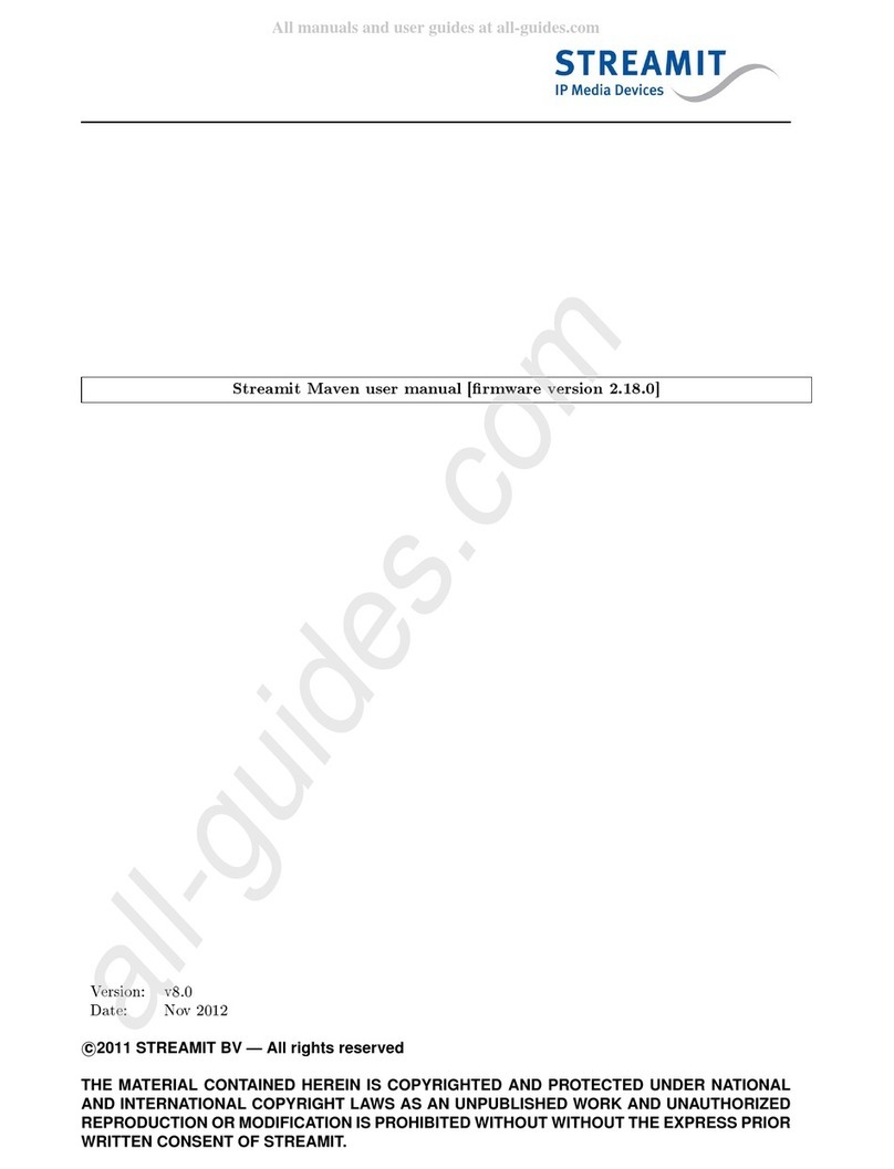 Streamit Maven User manual