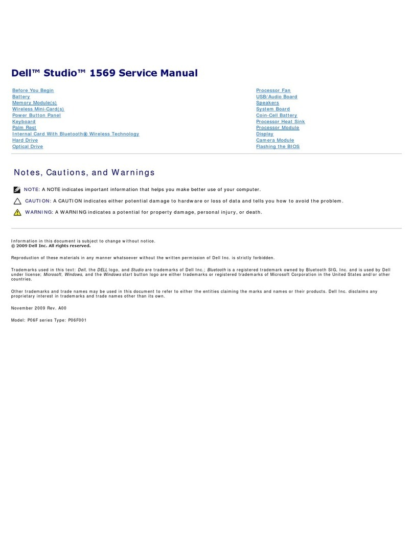 Dell Studio 1569 User manual