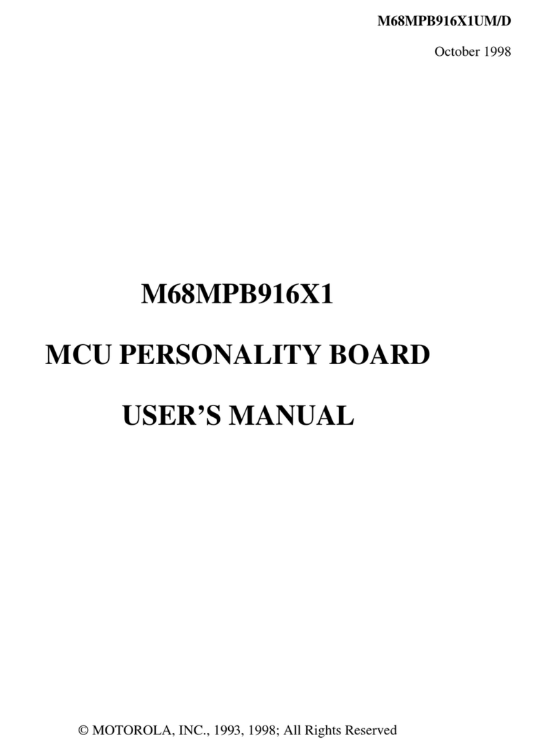 Motorola M68MPB916X1 User manual