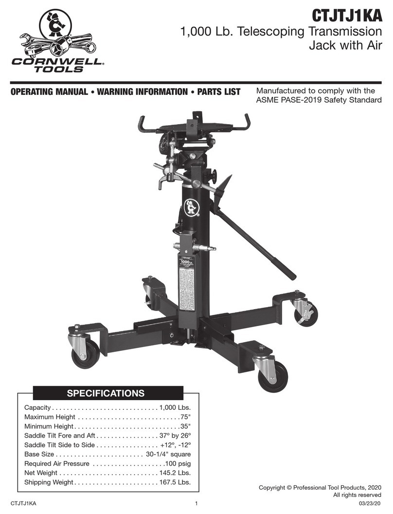Cornwell Tools CTJTJ1KA User manual Cornwell Tools CTJTJ1KA User manual