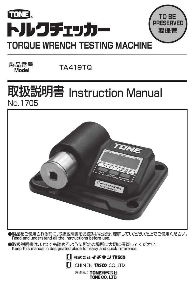 Tone TA419TQ instruction manual