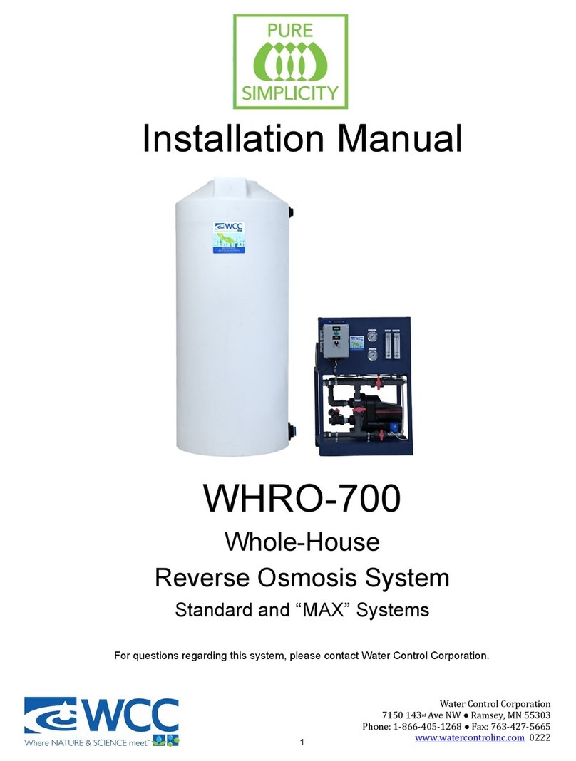 Water Control WHRO-700 User manual