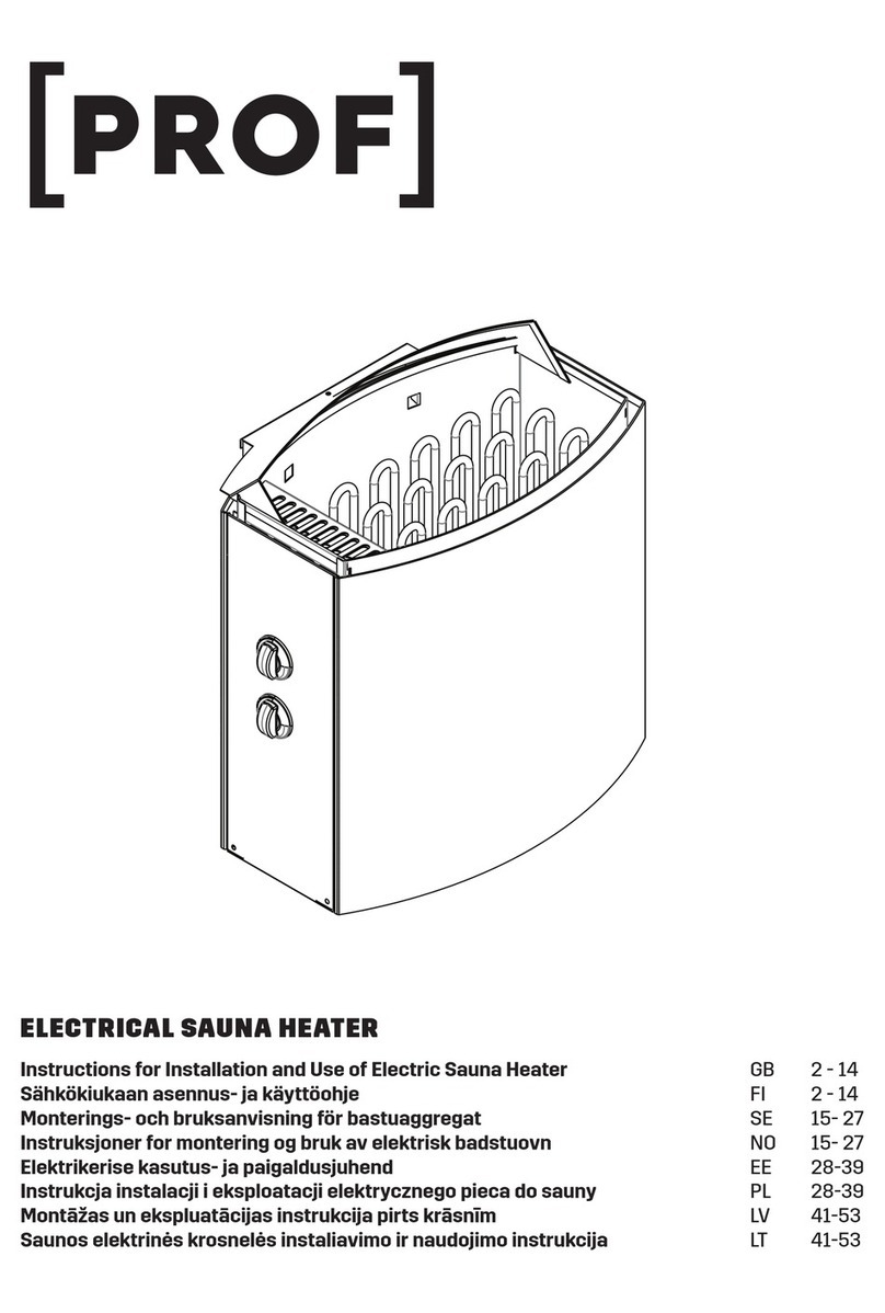 PROF HPR 45 Instructions for installation and use