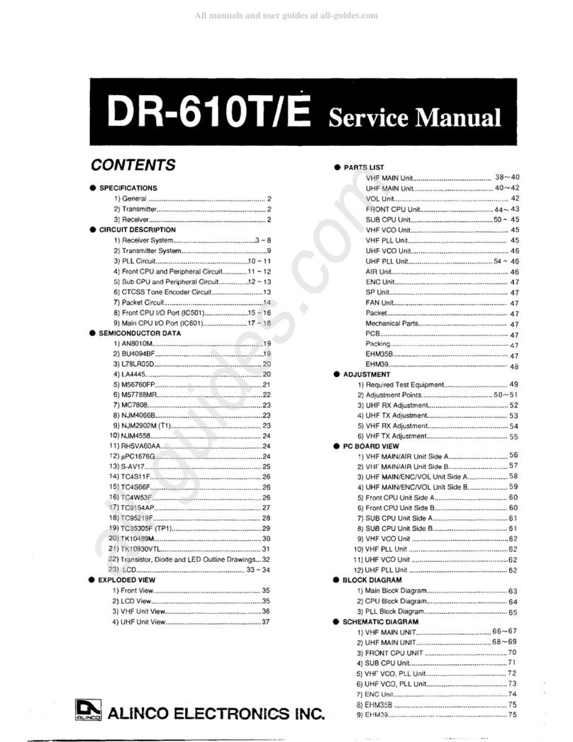 Alinco DR-610T User manual