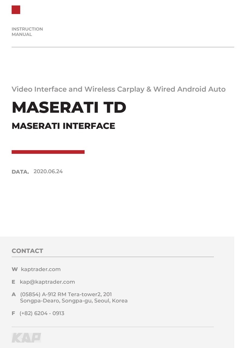 KAP MASERATI TD User manual