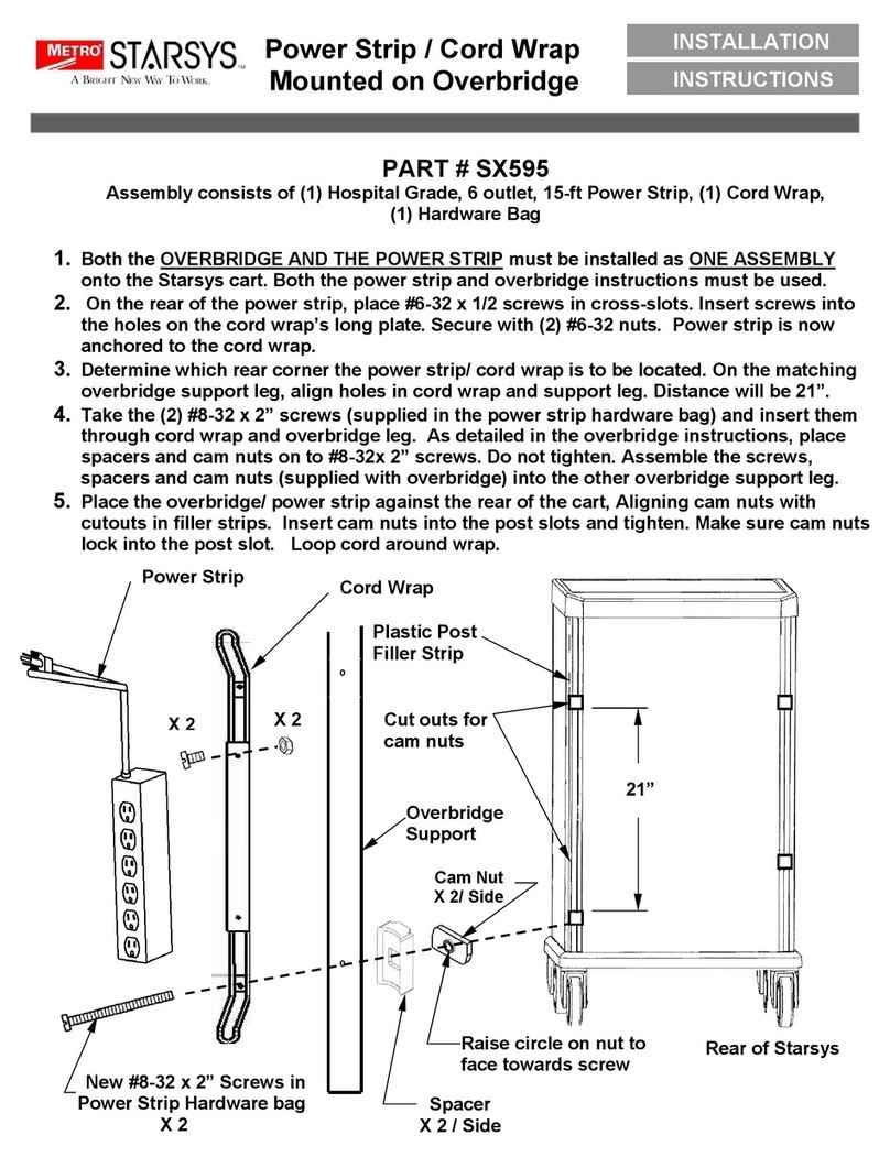 Metro DataVac STARSYS SX595 installation instructions