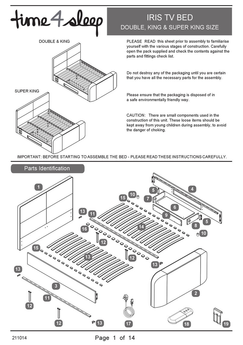 Time4Sleep IRIS TV BED User manual Time4Sleep IRIS TV BED User manual