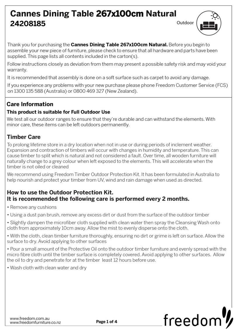 Freedom Cannes 24208185 quick start guide