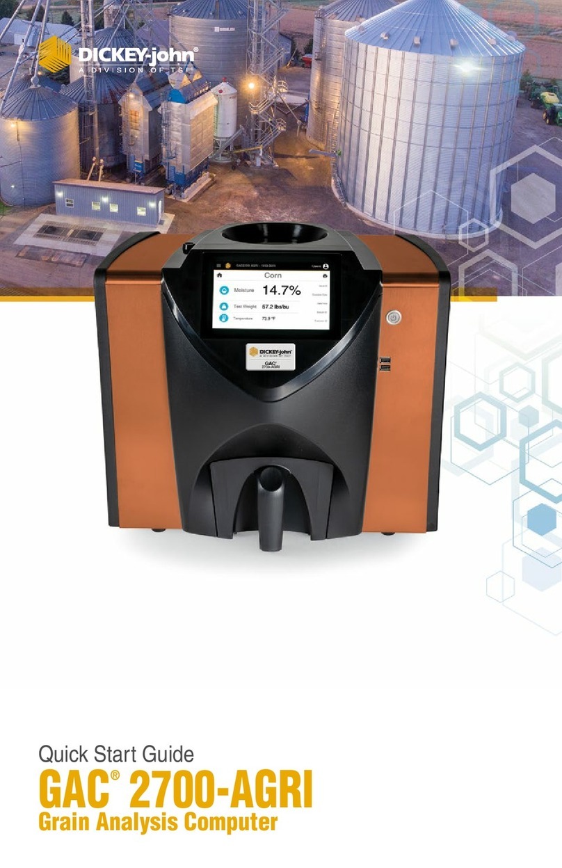 TSI Instruments Dickey-John GAC 2700-AGRI quick start guide