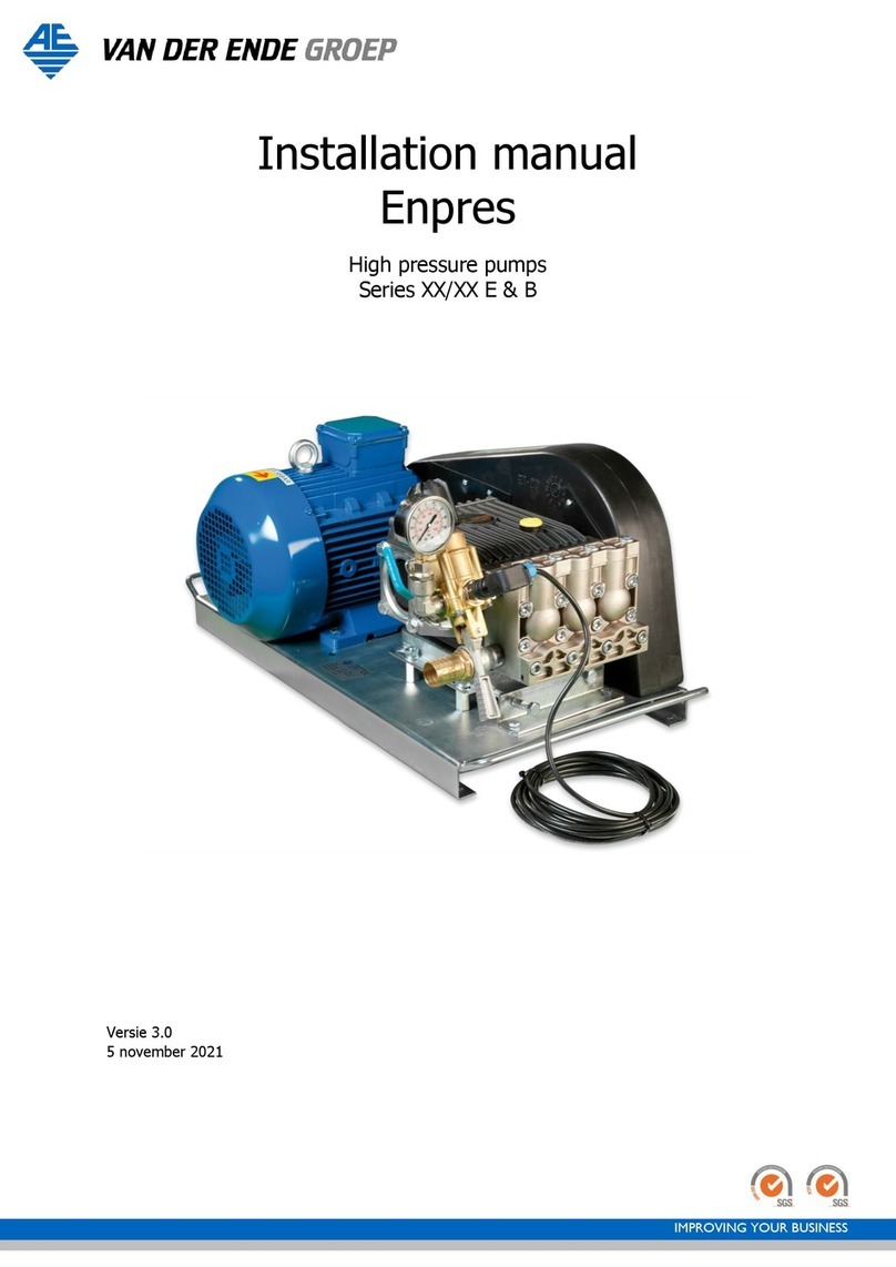 VAN DER ENDE E Series installation manual