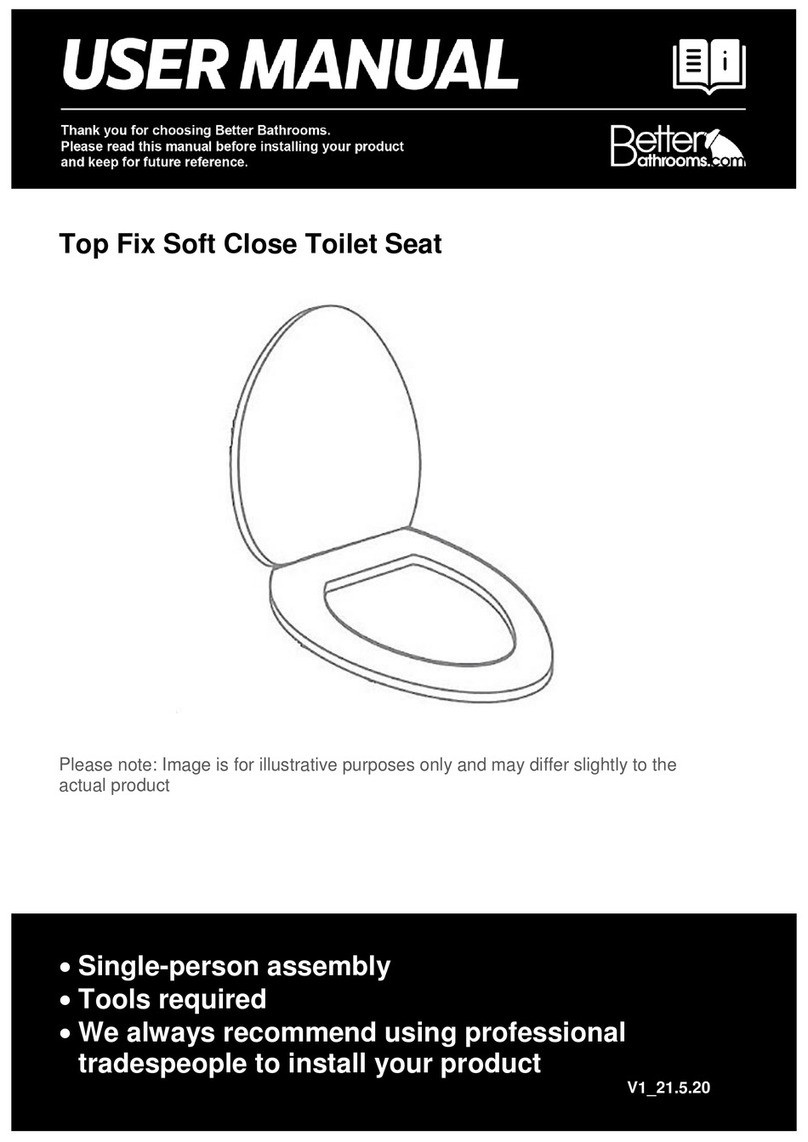 Better Bathrooms BUN/BeBa 27555/78725 User manual