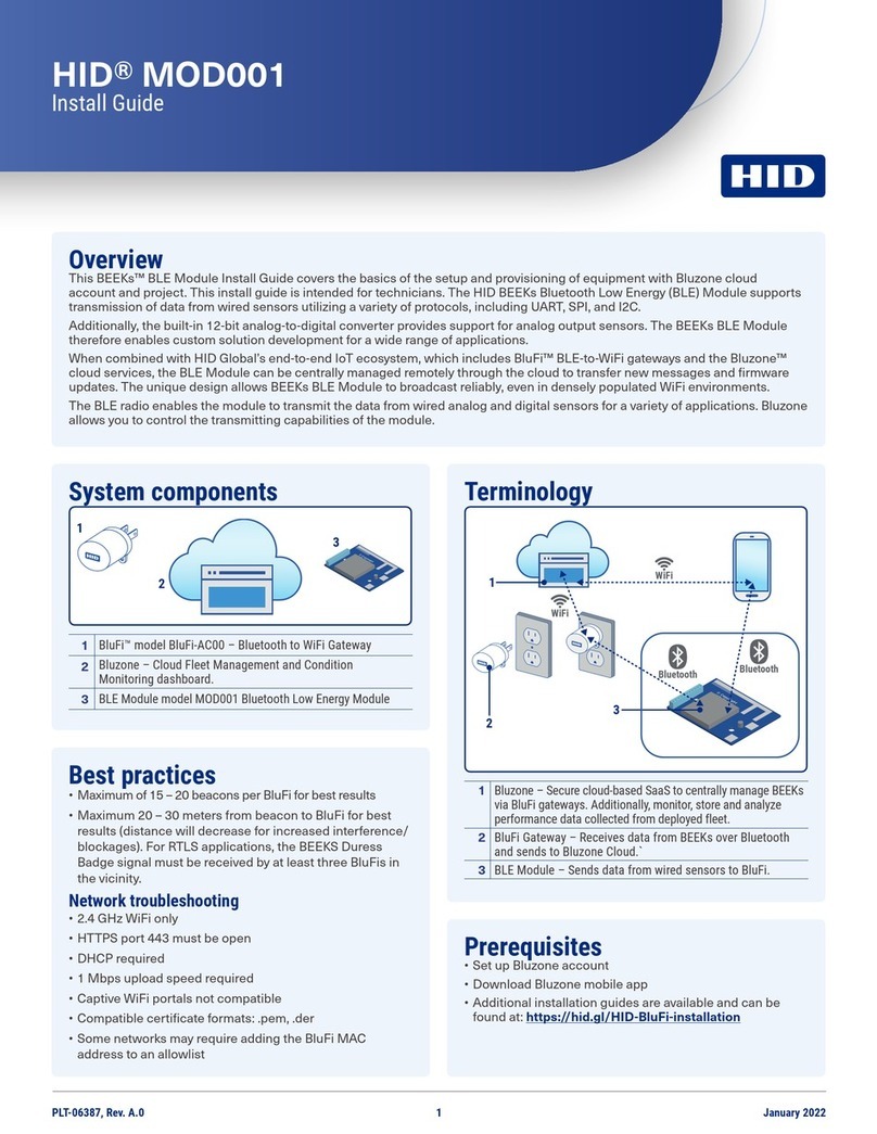 HID MOD001 User manual