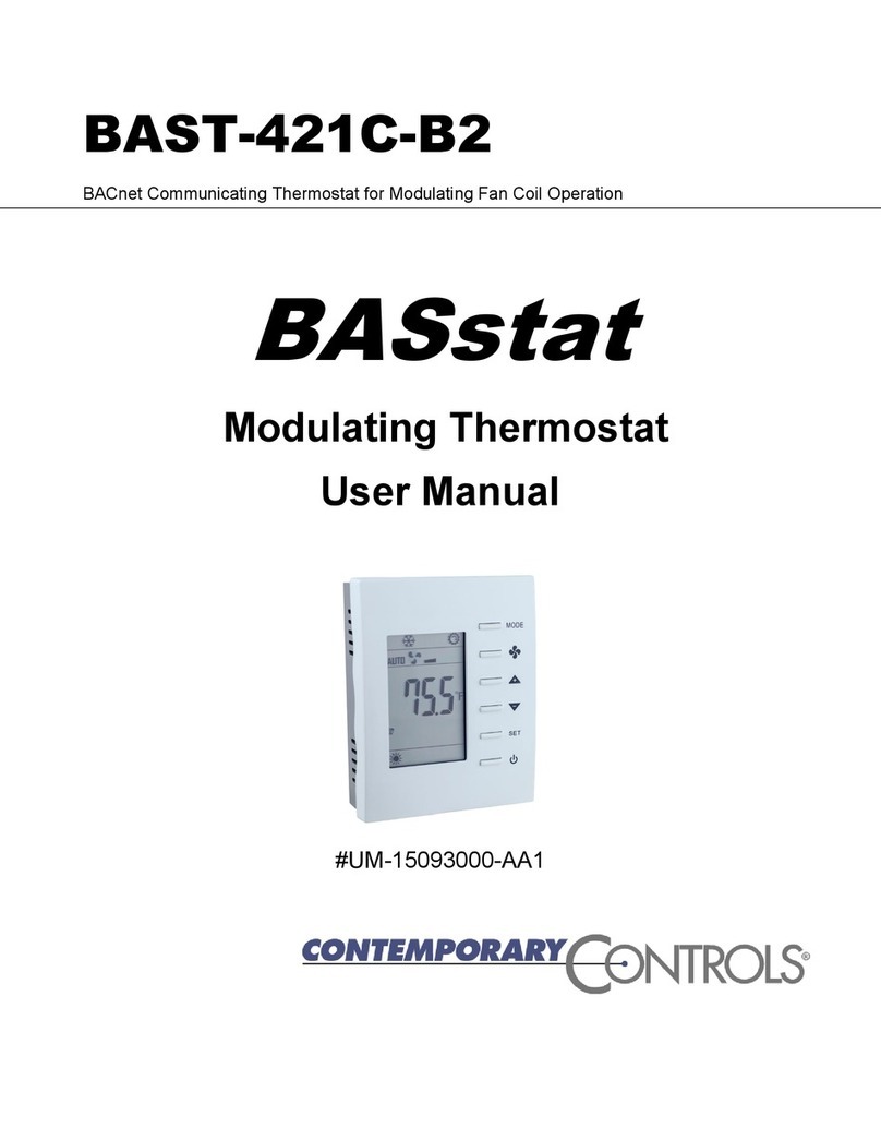 Contemporary Controls BASstat BAST-421C-B2 User manual